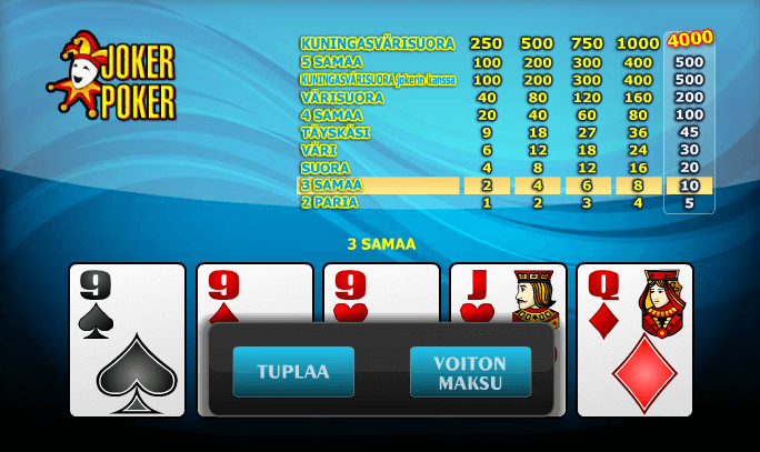 jokeripokeri netissä